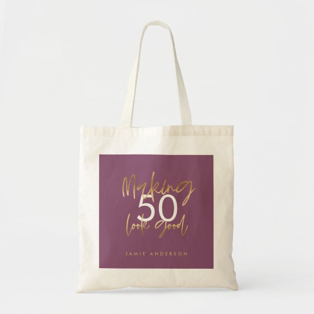 Tote Bolsa de escrip simples de na moda elegante de ani (Frente)
