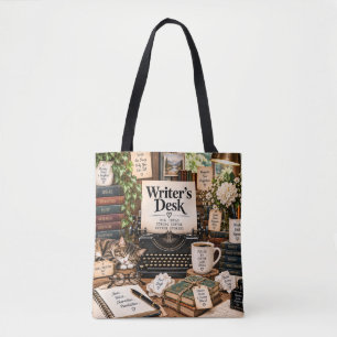 Tote Bolsa de Escritor Literário 'Writer's Desk'
