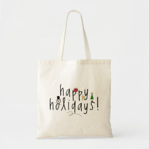 Tote Bolsa de Feriados Felizes Personalizados