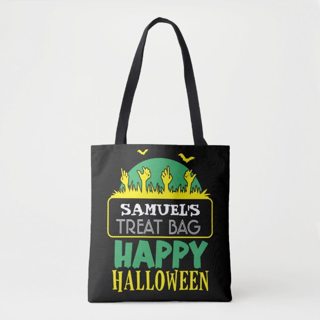 Tote Bolsa de ferramentas personalizada do Halloween (Frente)