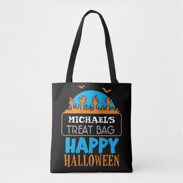 Tote Bolsa de ferramentas personalizada do Halloween (Frente)