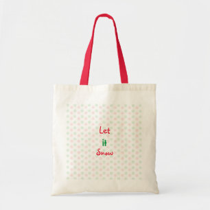 Tote bolsa de flocos de neve de Natal