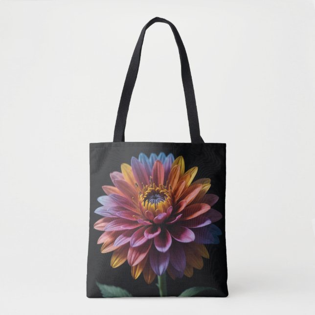 Tote Bolsa de Flor Colorida (Frente)