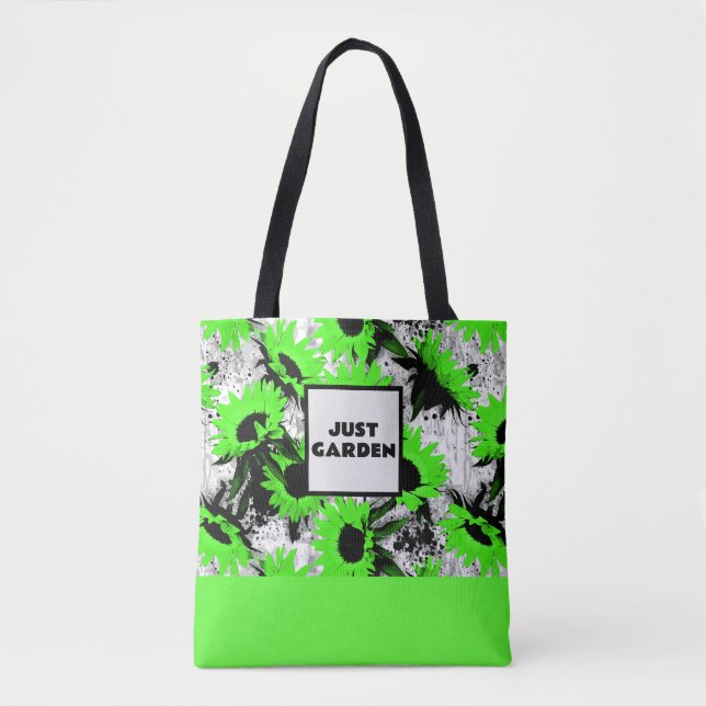 Tote Bolsa de Flor Personalizado com Substituição (Frente)
