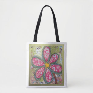 Tote Bolsa de Flor Superdimensionado