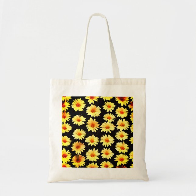 Tote Bolsa de Flores Amarelas (Frente)