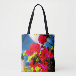 Tote Bolsa de Flores Brilhantes