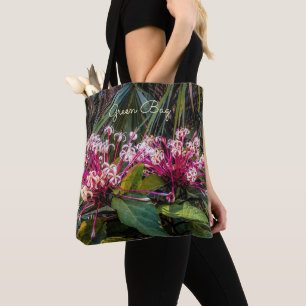 Tote Bolsa de Flores de Fora de Foco Clerodendrum