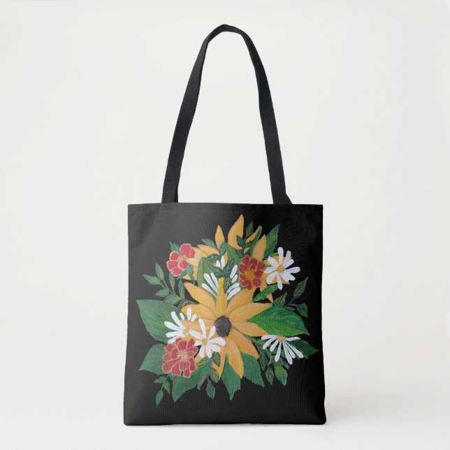 Tote Bolsa de Flores de Verão (Frente)
