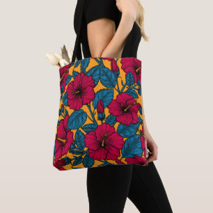 Tote Bolsa de flores do hibiscus