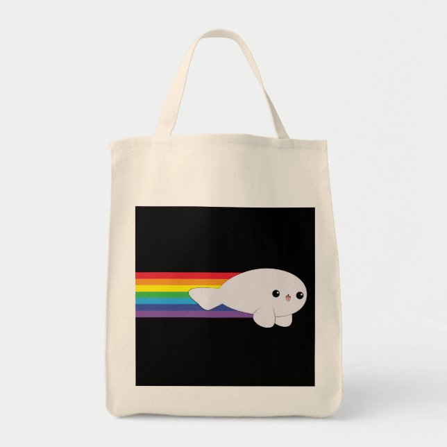 Tote Bolsa de Foguete de Foguete Cutâneo Kawaii (Frente)
