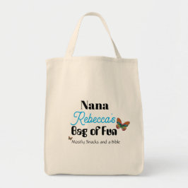 Tote Bolsa de Função Borboleta Divertida e Personalizad