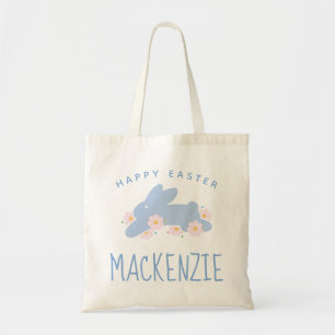 Tote Bolsa de Garota Floral de Bunny