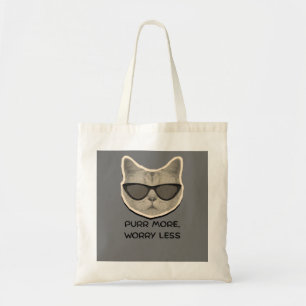 Tote Bolsa de Gato Engraçado - Presente para Mães de Pe