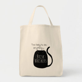 Tote Bolsa de Gato Preto Preguiçoso