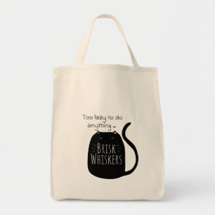 Tote Bolsa de Gato Preto Preguiçoso