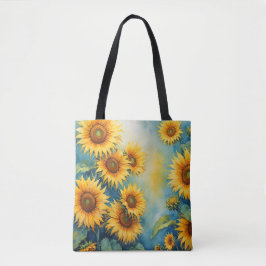 Tote Bolsa de girassol em forma de sol
