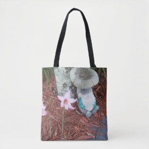 Tote Bolsa de gnomo de jardim de dormir