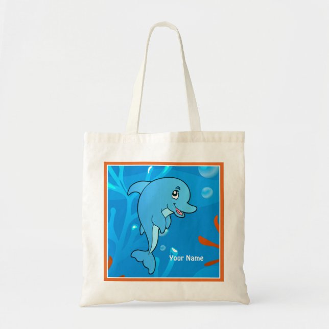 Tote Bolsa de Golfinho Cinto Aquático Oceânico (Frente)