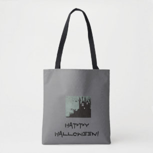 Tote Bolsa de Halloween da Casa Assombrada