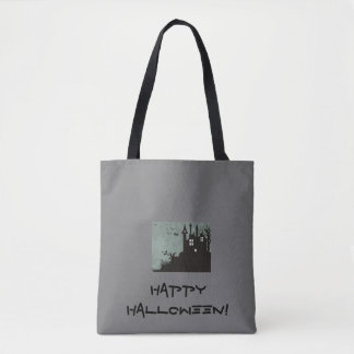 Tote Bolsa de Halloween da Casa Assombrada