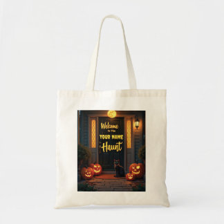 Tote Bolsa de Halloween Personalizado por Cena de Casa