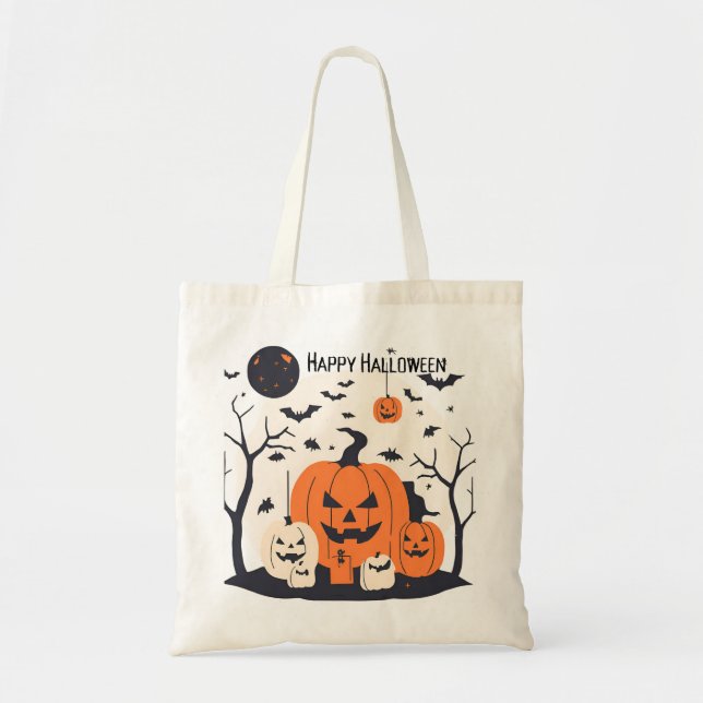 Tote Bolsa de Halloween primitivo (Frente)
