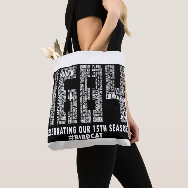 Tote bolsa de Hashtag/Cotação 2019 (Close Up)