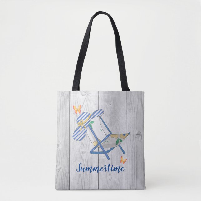 Tote Bolsa de Hat e Summertime com distribuição (Frente)