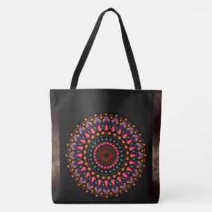 Tote Bolsa de Imagem de Roxo Mosaico