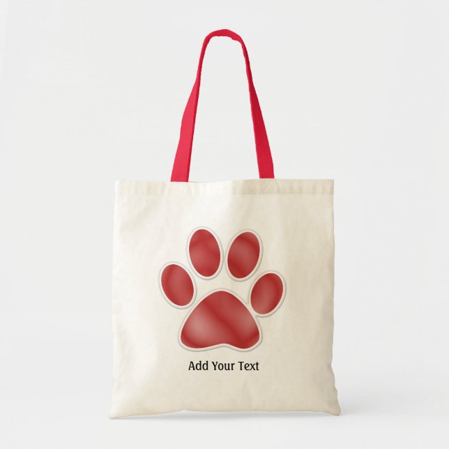 Tote Bolsa de impressão de pata ... : ) SRF (Frente)