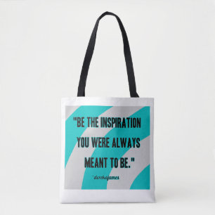 Tote Bolsa de Inspiração All-Over-Impressão