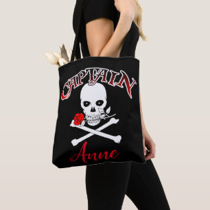Tote Bolsa de Jolly Roger Personalizado (Rosa)
