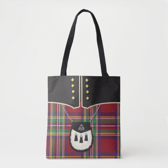Tote Bolsa de kilt escocês (Frente)