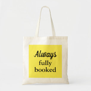 Tote Bolsa de livro engraçado, bonito amarelo, laváve