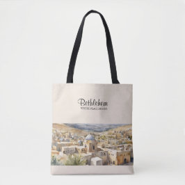 Tote Bolsa de Lona com Pintura aquarela de Belém - Onde