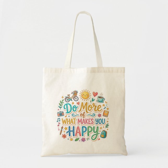 Tote Bolsa de Lona Estética Fofa (Frente)