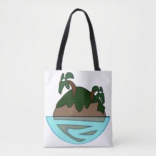 Tote Bolsa de lona estética trendy para todos os dias