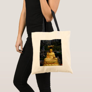 Tote Bolsa de Lona Golden Buddha Jeju-do Coreia
