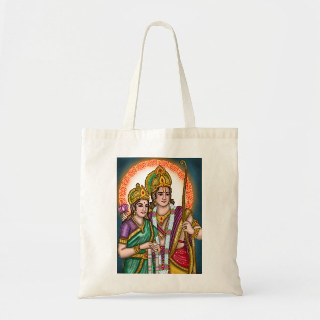 Tote Bolsa de lona Lord Sita Ram (Frente)
