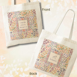 Tote Bolsa de Lona Personalizada – Nome e Citação Perso