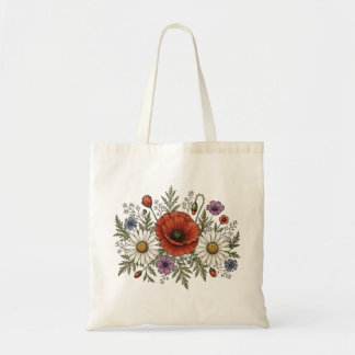 Tote Bolsa de lona "Seja uma flor selvagem" retrô dos a