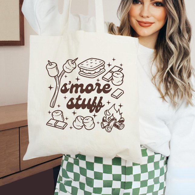 Tote Bolsa de lona S'more Stuff, Bolsa de lona divertid (Criador carregado)