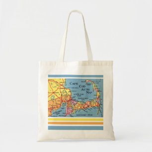 Tote Bolsa de Mapa de Automóvel de Cape Cod