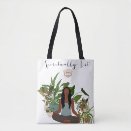 Tote Bolsa de Meditação de Mulher Negra