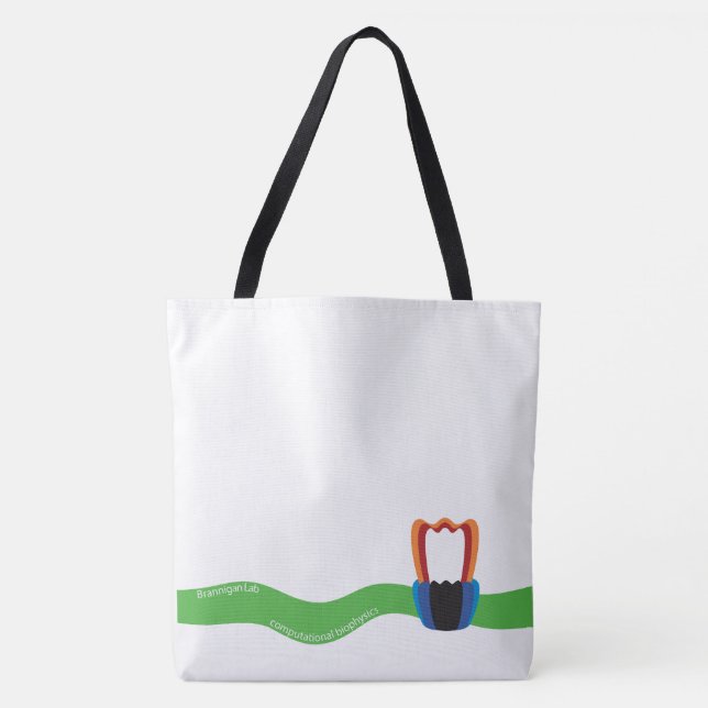 Tote Bolsa de membrana ondulada (Frente)