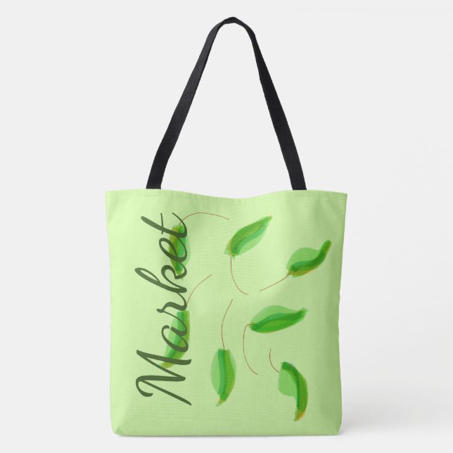 Tote Bolsa de Mercado de Produção Verde (Verso)