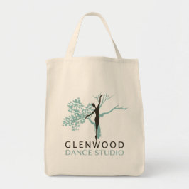Tote Bolsa de mercearia (logotipo preto)