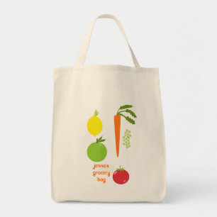 Tote Bolsa de mercearia reutilizável, de produtos hort