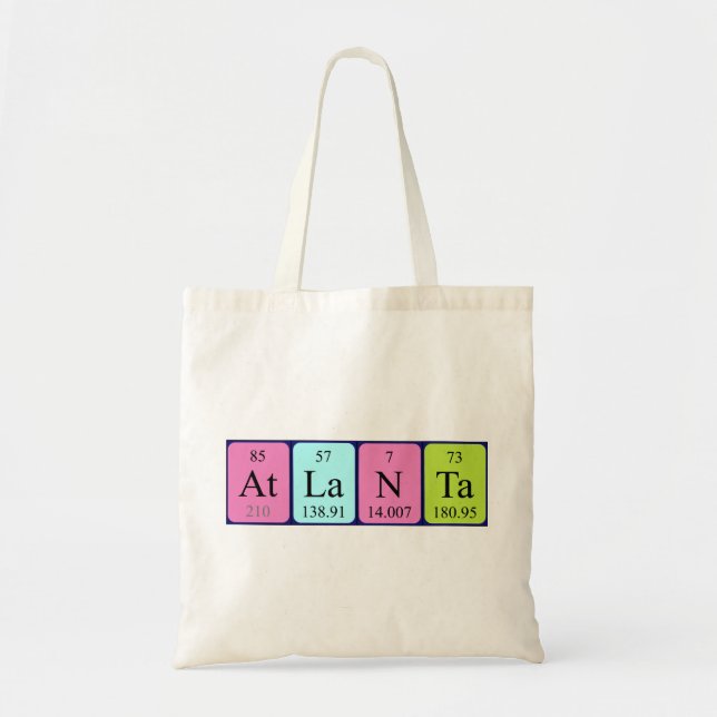 Tote Bolsa de mesa periódica Atlanta (Frente)
